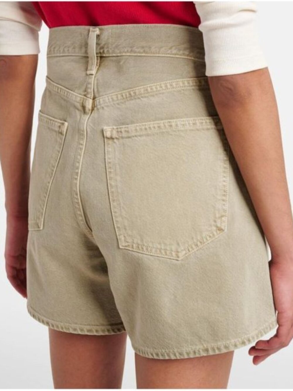 AGOLDE Natural Rhoda High-Rise Denim Shorts NWT 31 - Picture 3 of 11